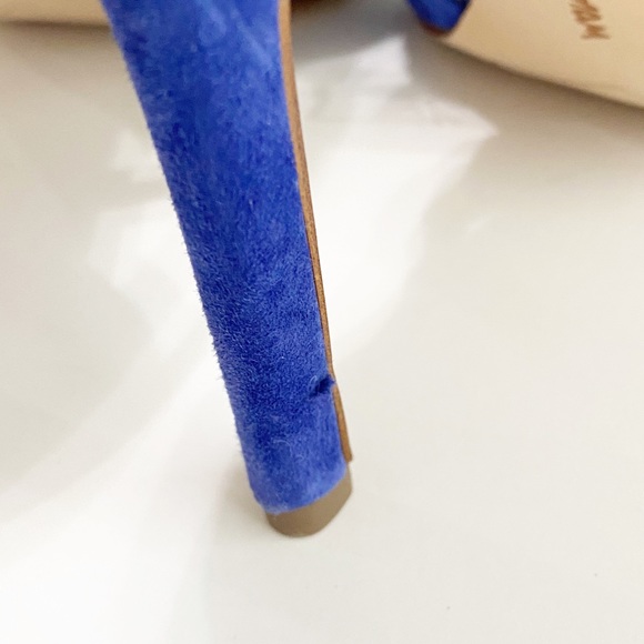 SAM EDELMAN | Blue Beaded Fringe Heels | 8 - Picture 6 of 9